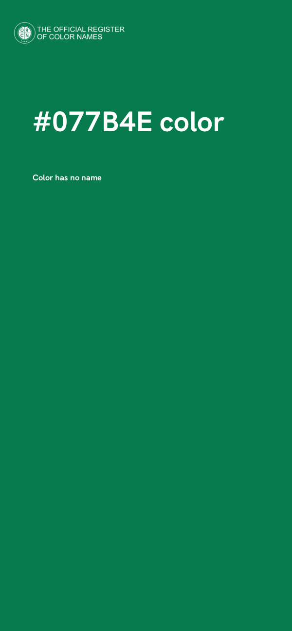 #077B4E color image