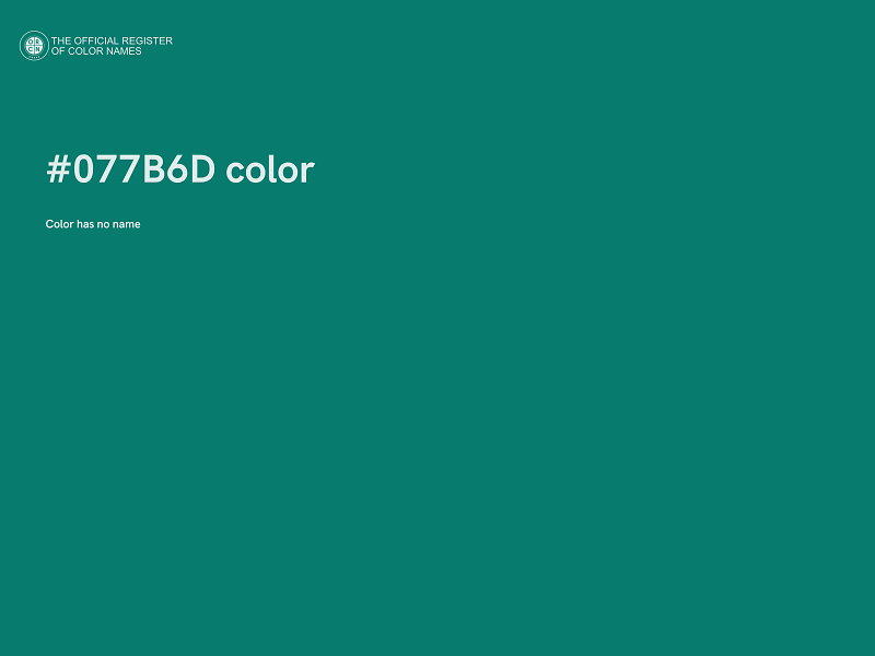#077B6D color image