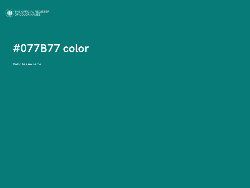 #077B77 color image
