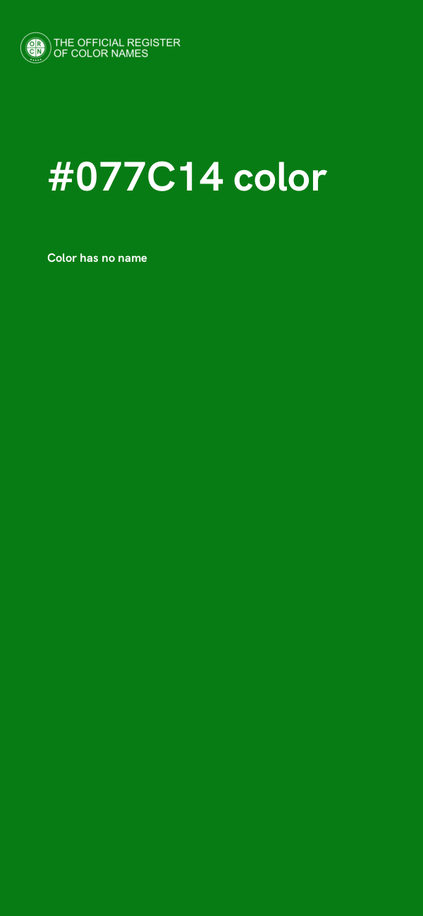 #077C14 color image