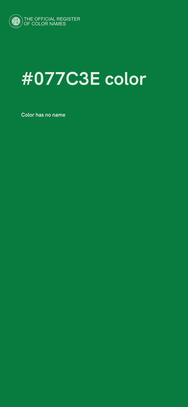 #077C3E color image