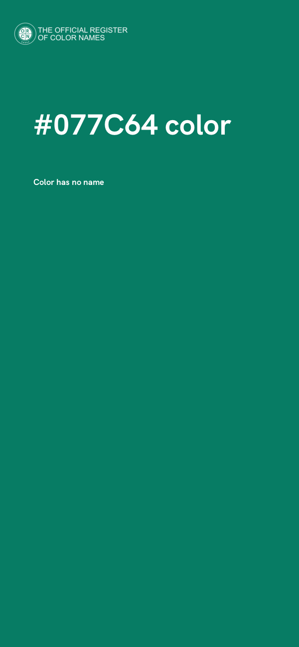 #077C64 color image
