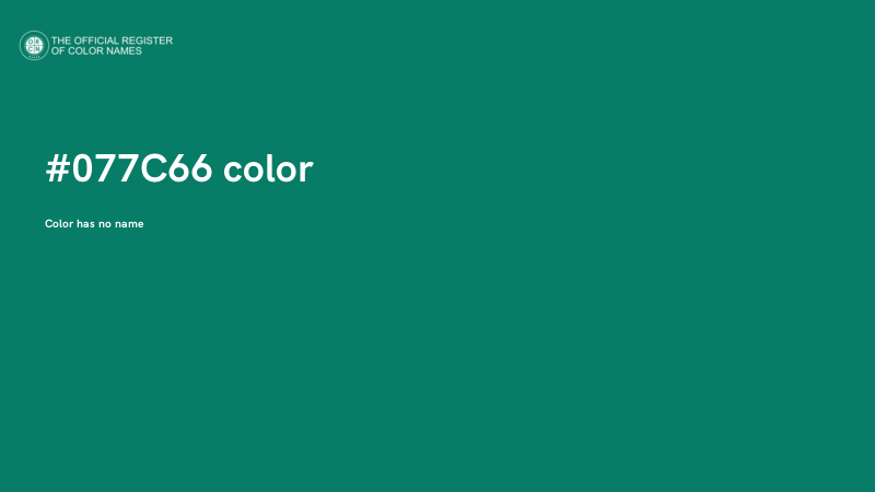 #077C66 color image