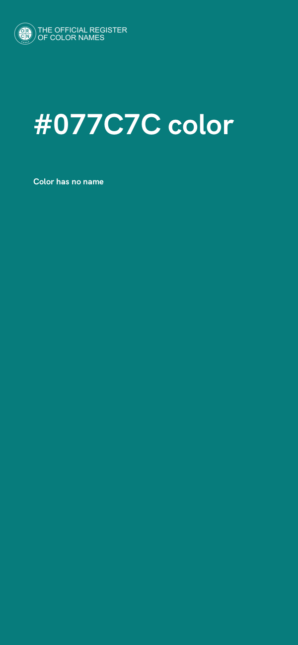 #077C7C color image