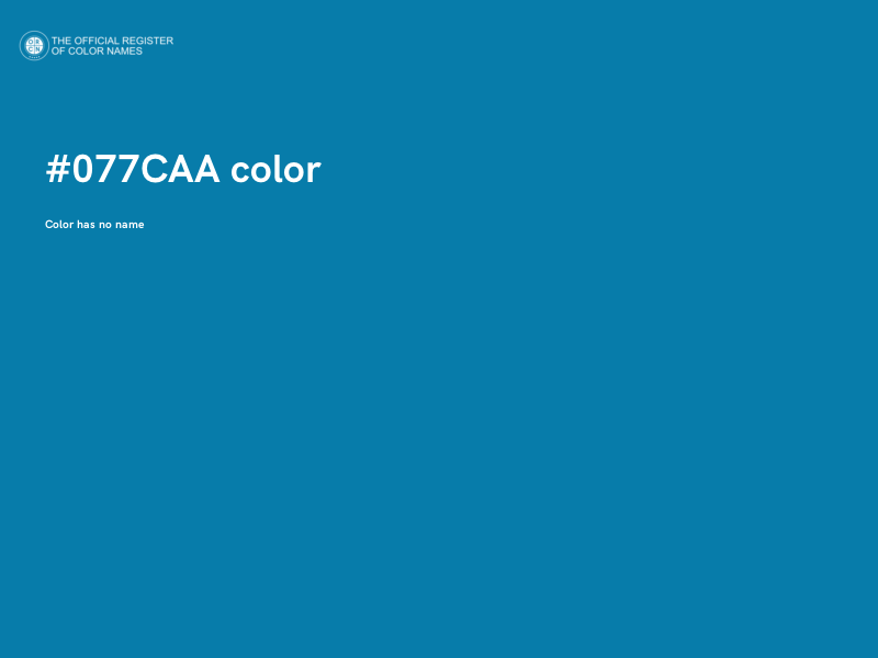 #077CAA color image