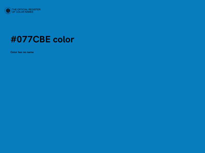#077CBE color image