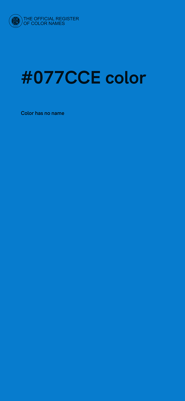 #077CCE color image