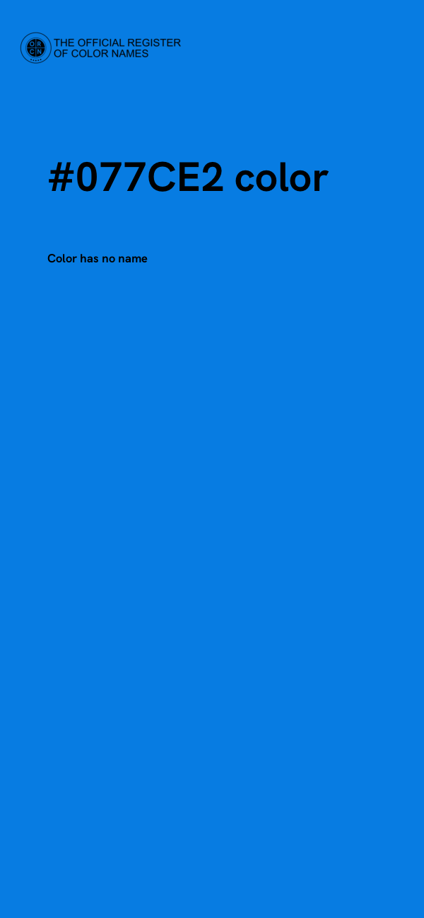 #077CE2 color image