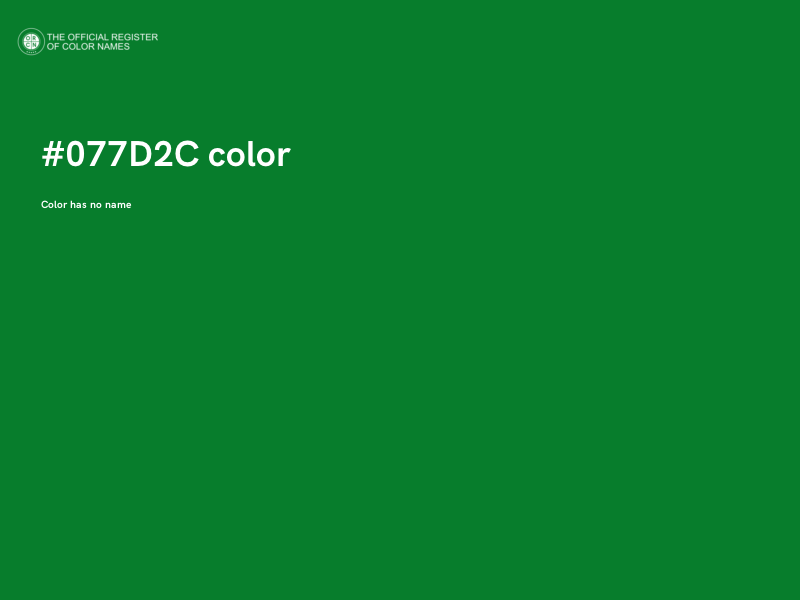 #077D2C color image