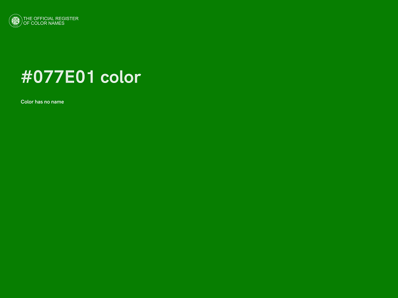 #077E01 color image