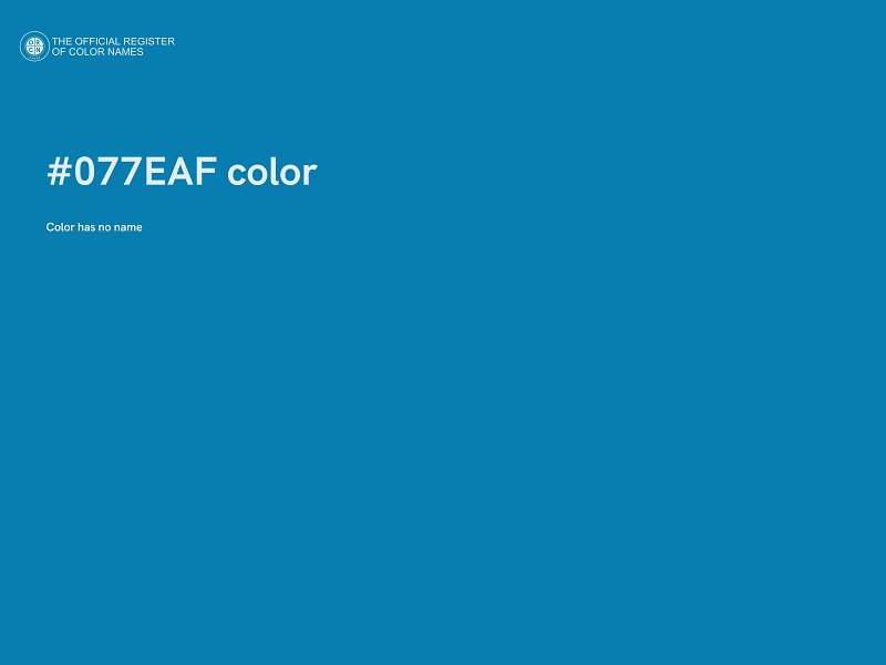 #077EAF color image