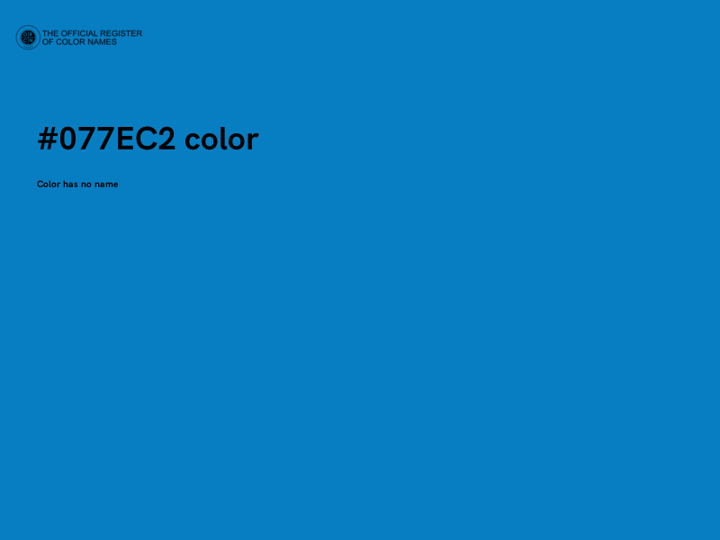 #077EC2 color image