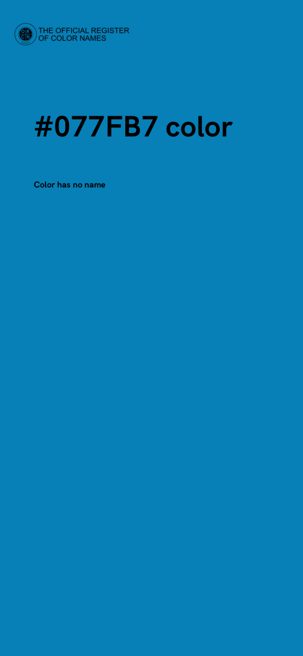 #077FB7 color image