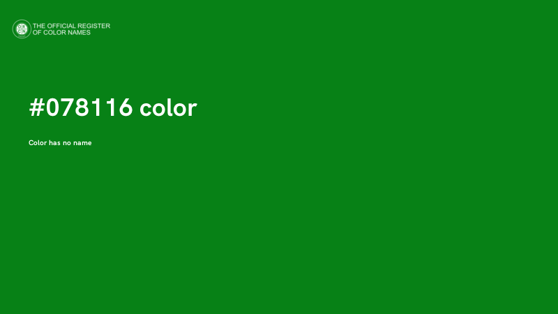 #078116 color image