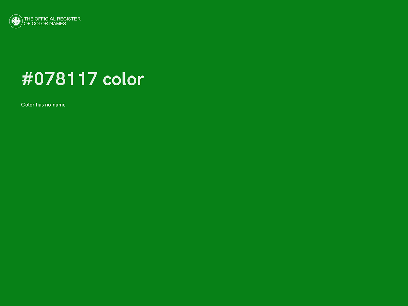 #078117 color image