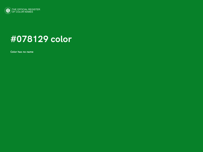 #078129 color image