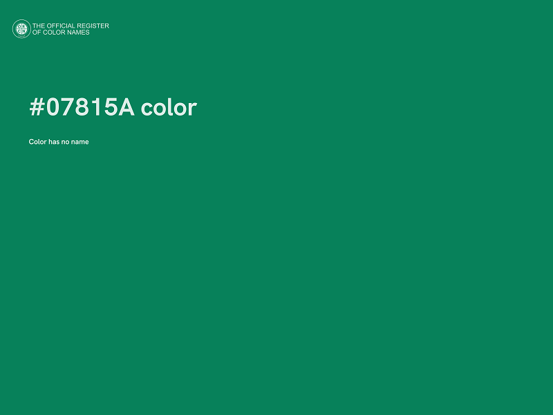 #07815A color image