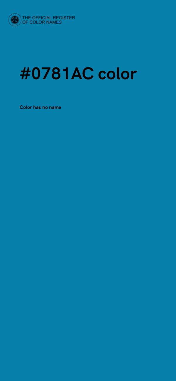 #0781AC color image