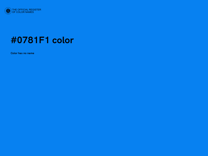#0781F1 color image