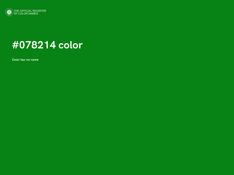#078214 color image