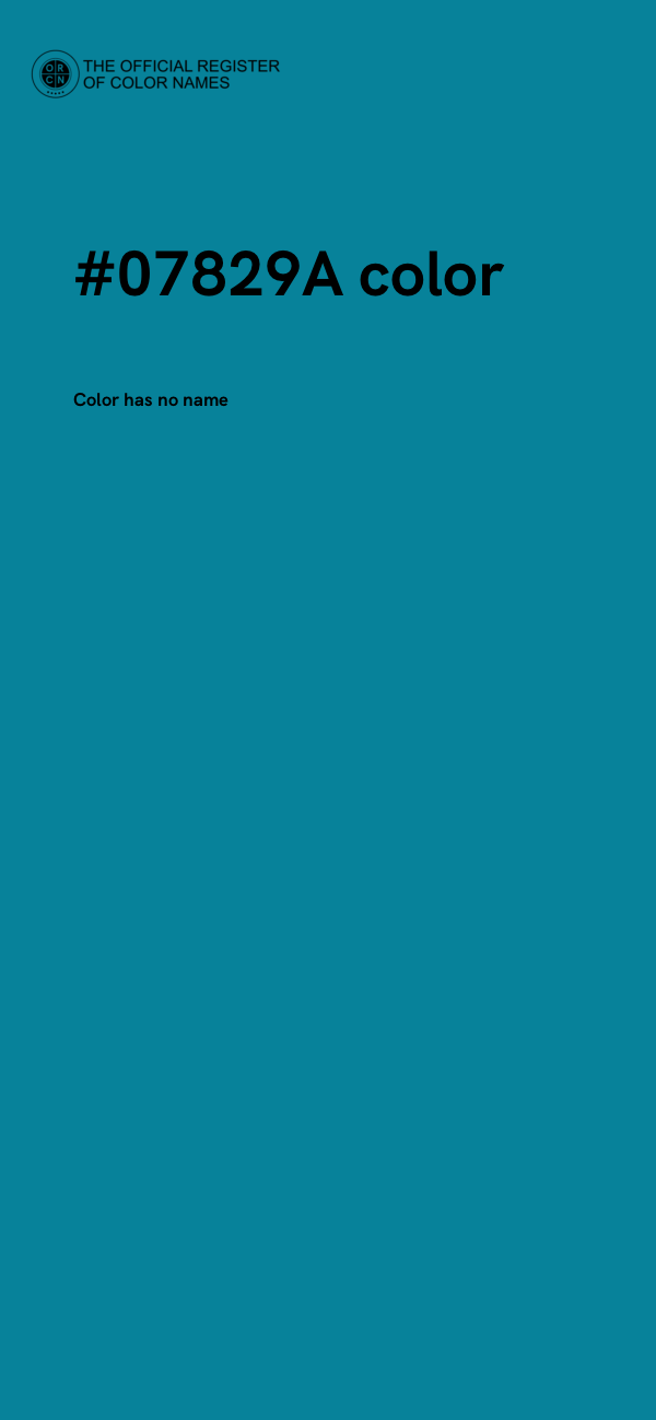 #07829A color image