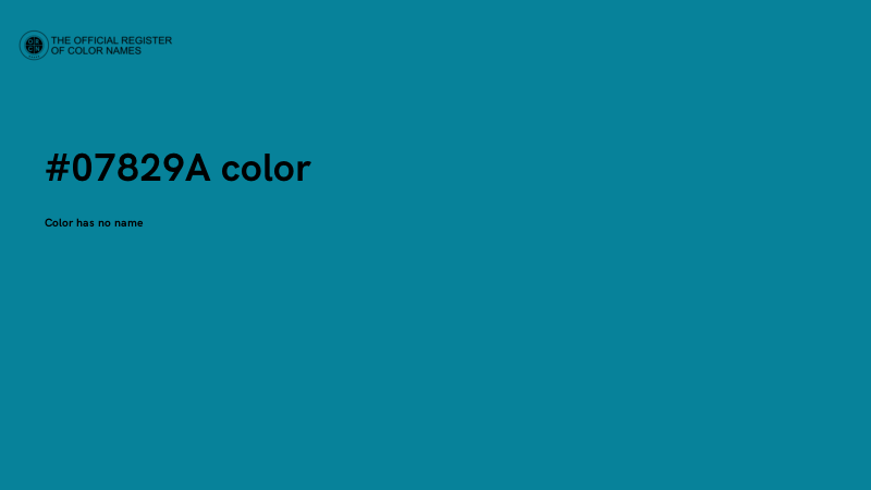 #07829A color image