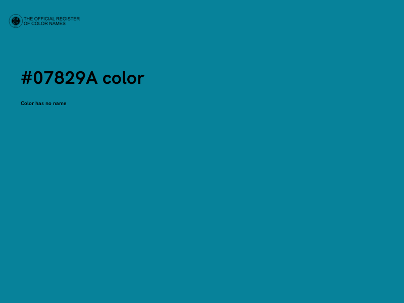 #07829A color image