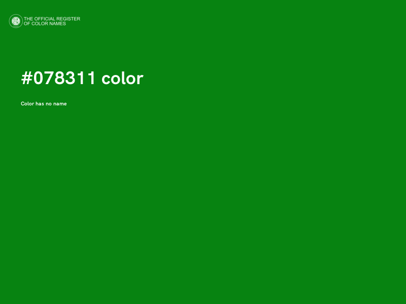 #078311 color image
