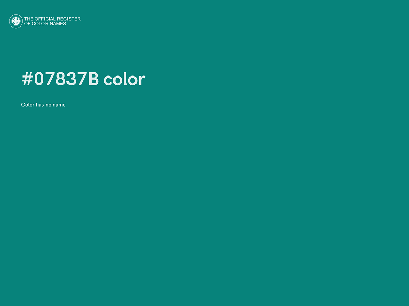 #07837B color image