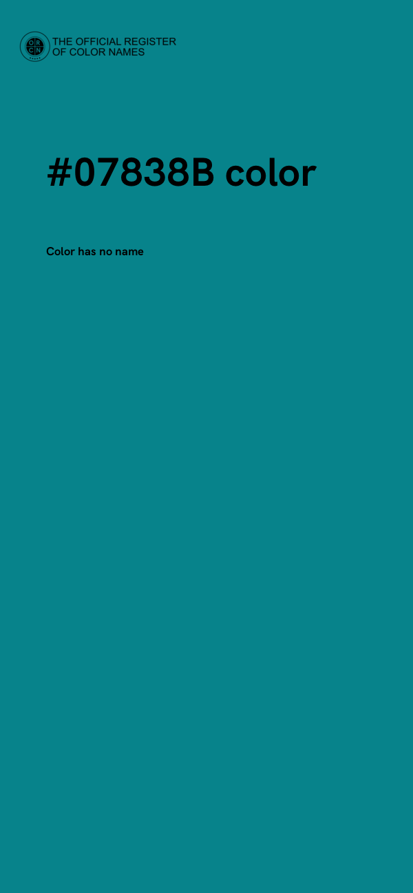 #07838B color image