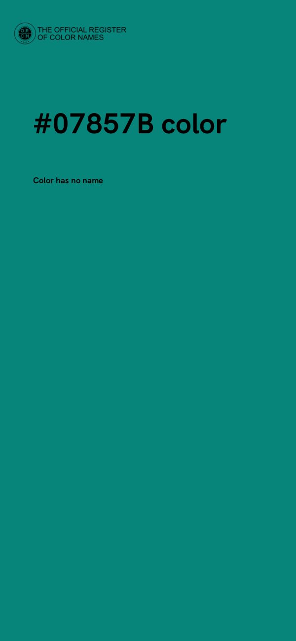 #07857B color image