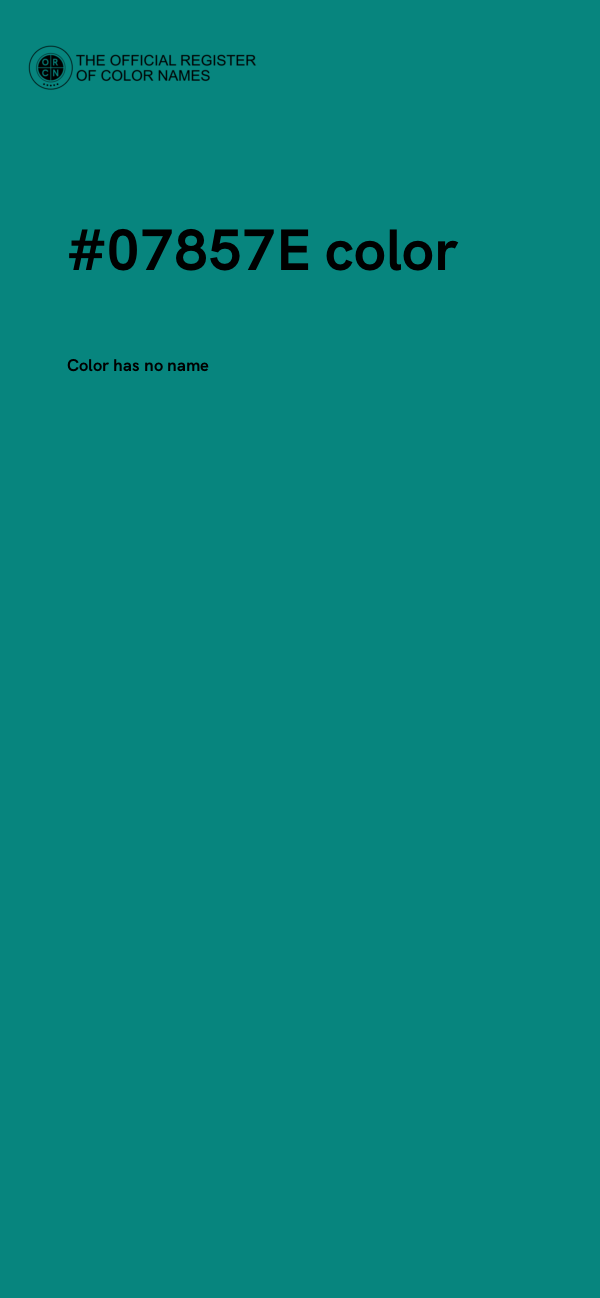 #07857E color image