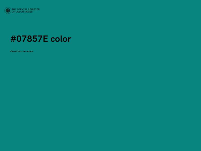 #07857E color image