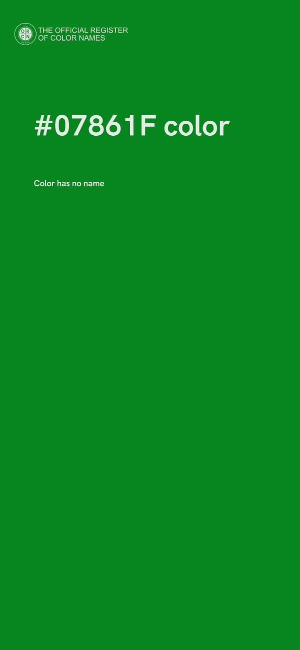 #07861F color image