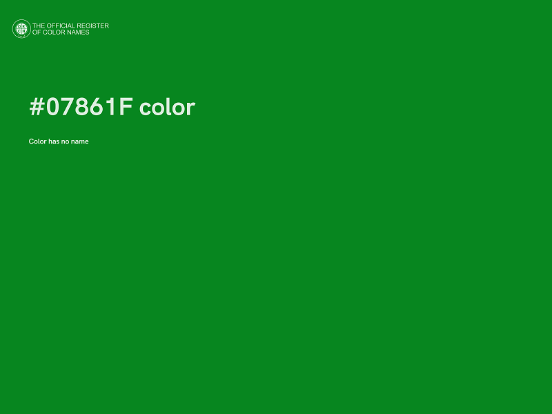 #07861F color image
