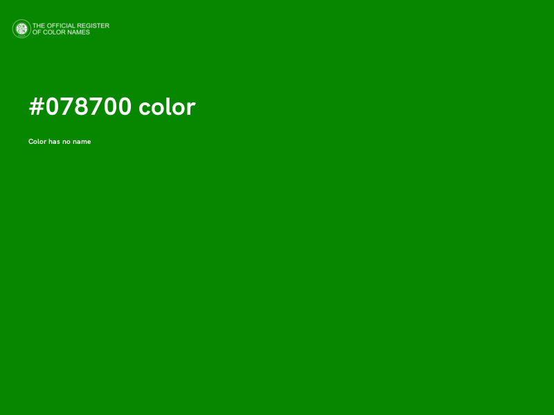 #078700 color image