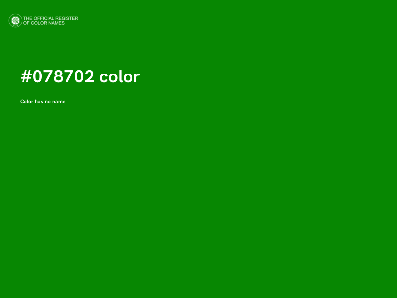 #078702 color image