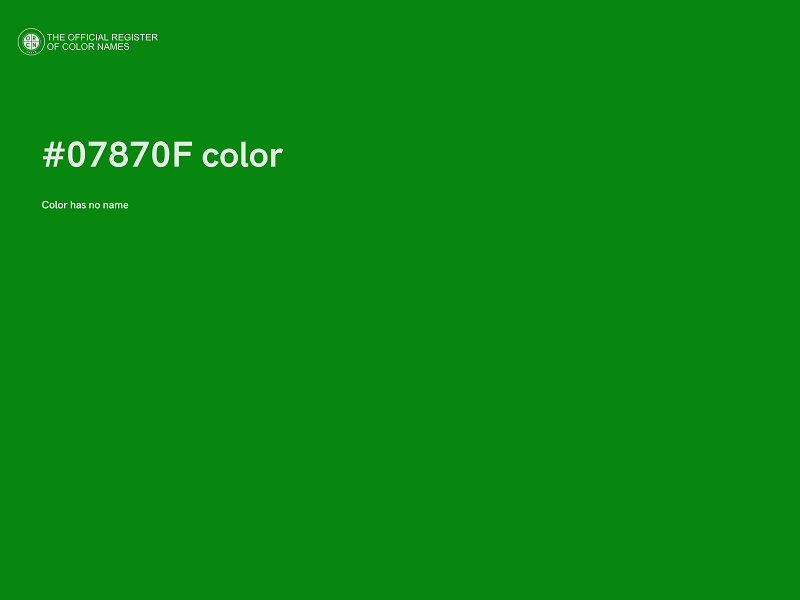 #07870F color image