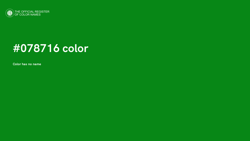 #078716 color image