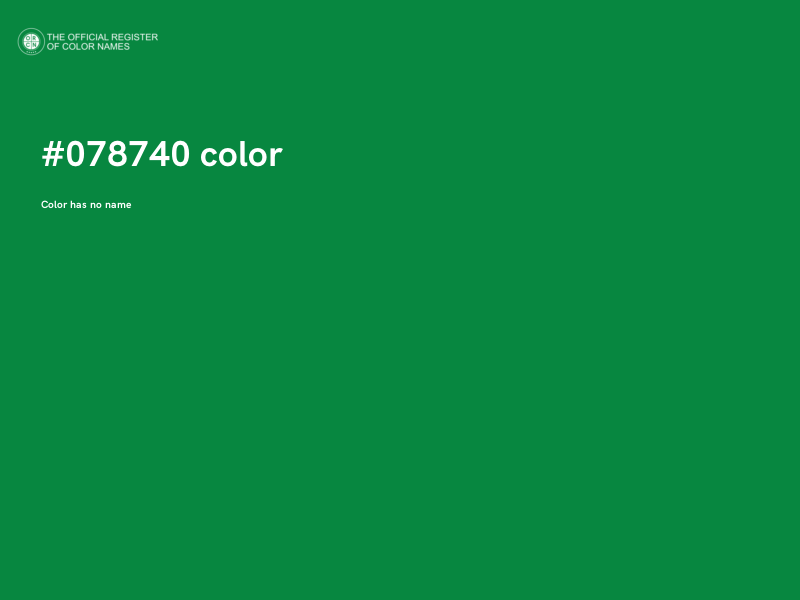 #078740 color image