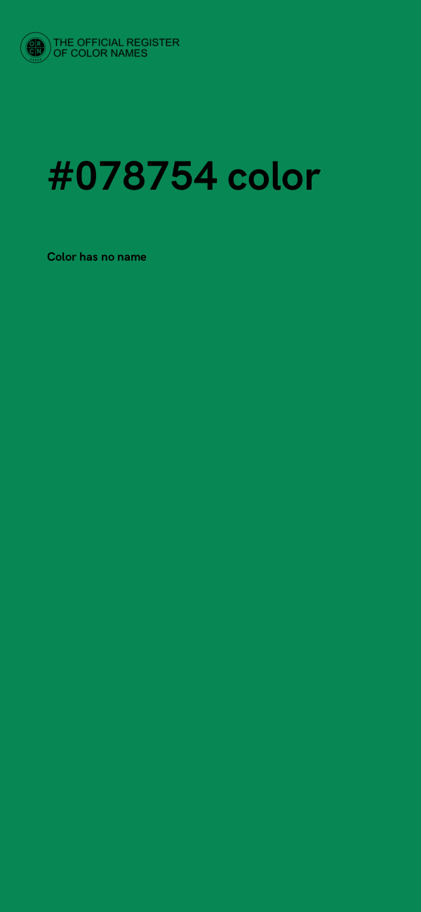 #078754 color image