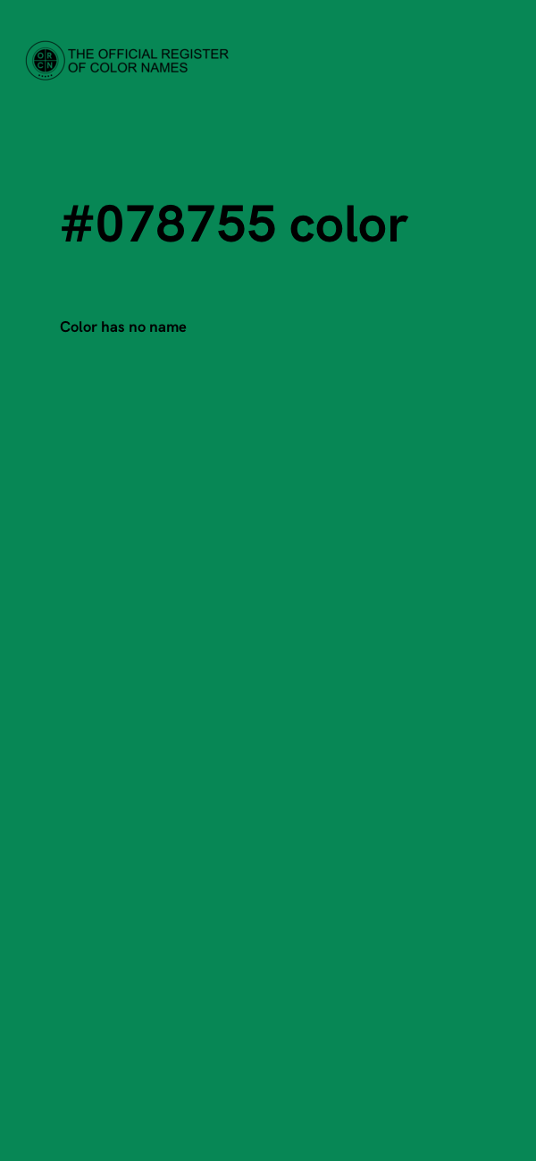 #078755 color image