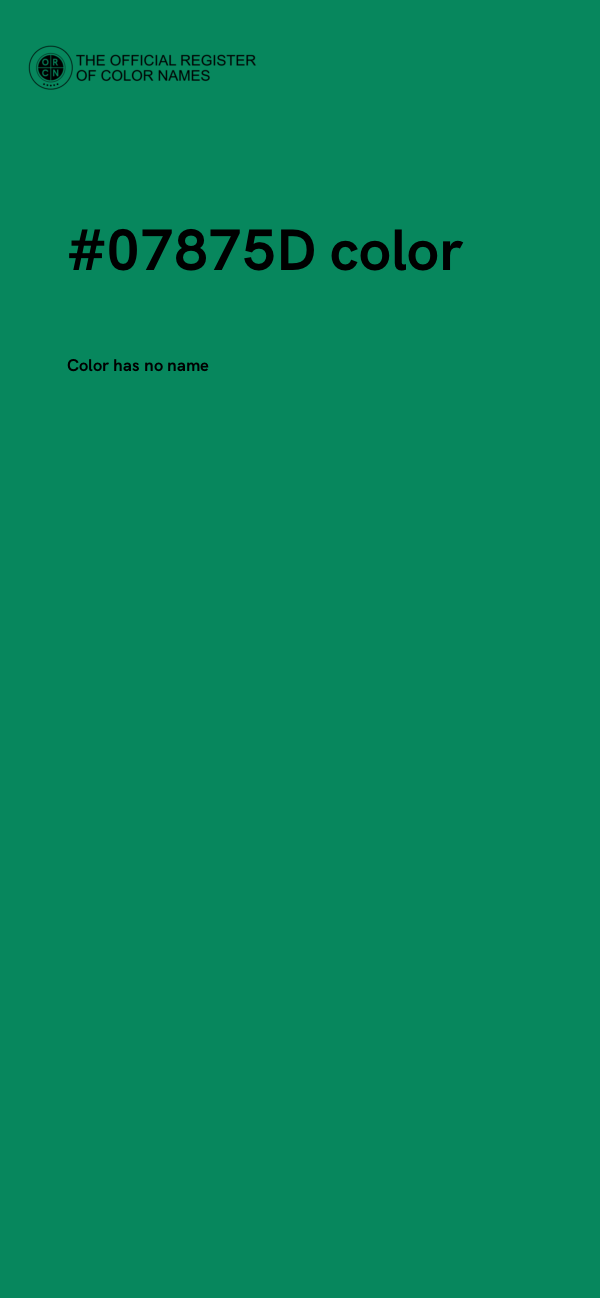 #07875D color image