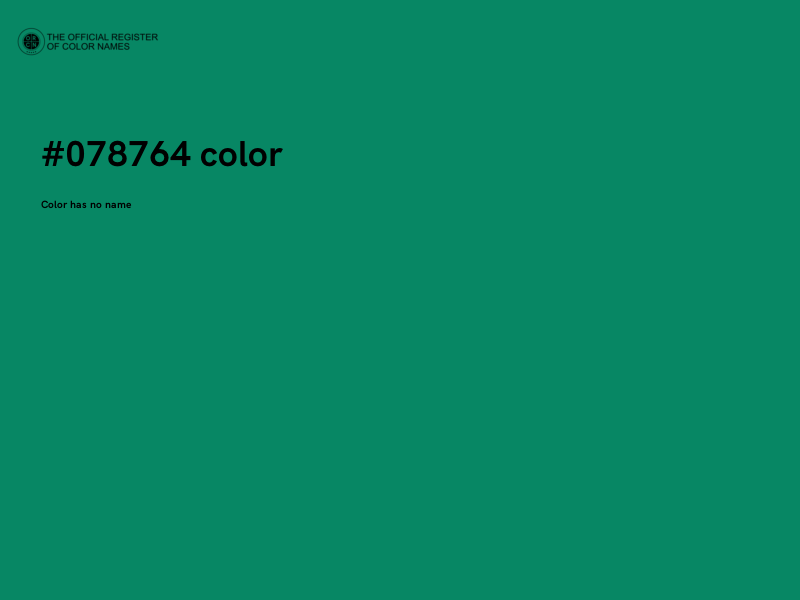 #078764 color image