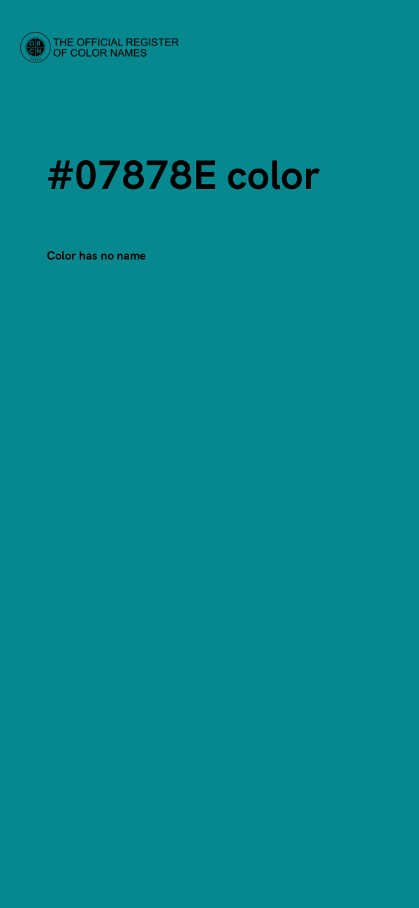 #07878E color image