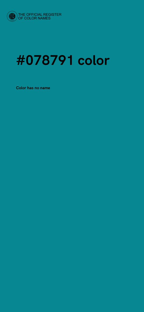 #078791 color image