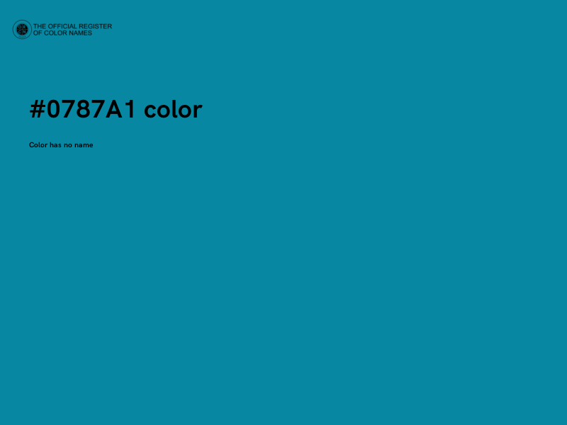 #0787A1 color image