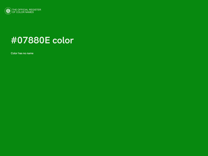 #07880E color image