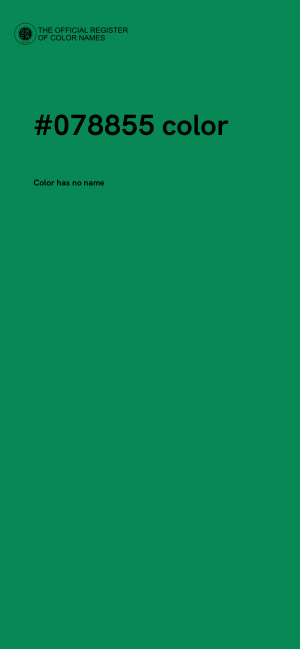 #078855 color image