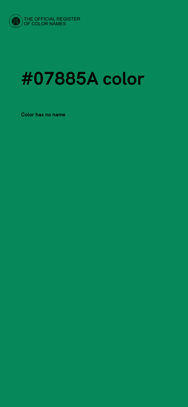 #07885A color image